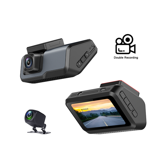 3inch LCD Mini Dashcam with Dual Lens HD1080P Record G-sensor and Loop Recording Fit Max 64G Card
