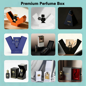 Boîte à parfum de luxe à double porte en papier blanc mat haut de gamme, design imprimé, boîte cadeau personnalisée - Product Image 2