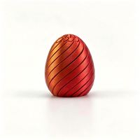 Premium European Quality Premium PLA Hinged 3D Printed Fidget Egg with Smooth Spiral Twist - Wholesale Supplier