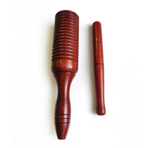 เครื่องดนตรีเคาะจังหวะแบบท่อเสียงไม้มะฮอกกานีแท้แบบขายส่ง พร้อมไม้ตีสำหรับเด็กแสดงโชว์ - Product Image 3