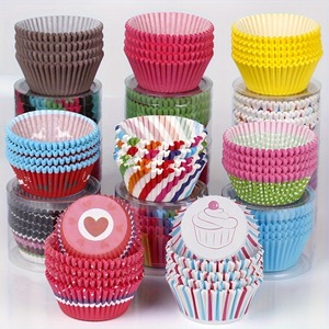 Cupcake Paper Liners 11cm Oil Proof Food Grade Disposable Baking Cups 100 Pieces Per Box - Product Image 1