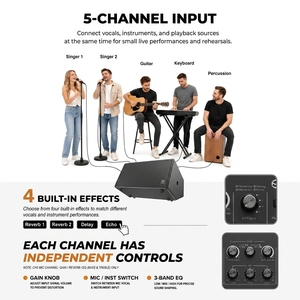 Système de sonorisation portable multifonctionnel Musiccube <span class=keywords><strong>T2</strong></span> Max, enceinte audio, enceinte vocale-acoustique pour busking - Product Image 4