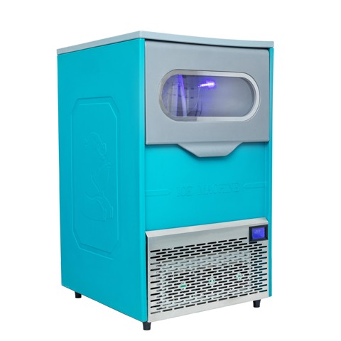 Factory Price Snowflake Blue Industrial Nugget Ice Machine Large Capacity Commercial Snow Cone Machine Compressor 20kg Storage