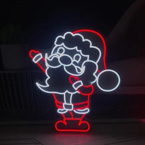 Manufacturer Wholesale Christmas Neon <b>Sign</b> Custom Santa Claus Bell LED <b>Light</b> for Festival Party Decor - Product Image 3