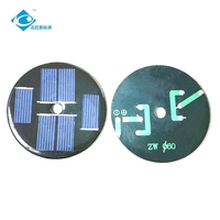 Panel Surya Mini Nol Emisi Karbon 0.22W Panel Surya Epoxy ZW-Dia60-2 Panel Surya Ringan Pengisi Daya 3V