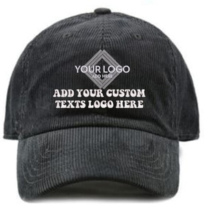 Casquette de baseball vintage unisexe, tissu imperméable élégant, visière incurvée, sangles réglables, broderie à la main à pois, logo en caoutchouc imprimé - Product Image 4