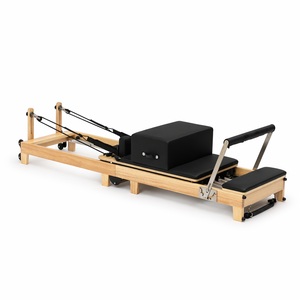 Cama de Pilates <span class=keywords><strong>Plegable</strong></span> de Roble Macizo, Certificada por la CE, Máquina de Entrenamiento Multiusos <span class=keywords><strong>Plegable</strong></span> para Estudio y Hogar - Product Image 2