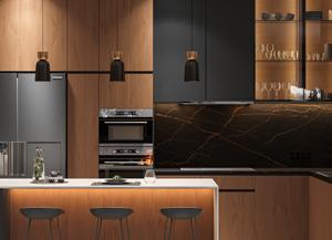 Fabrication sur mesure de cuisine modulaire de haute qualité, îlot central, table en contreplaqué, gabinetes de cocina, armoires de cuisine modernes - Product Image 5