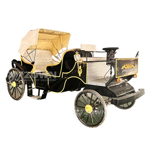 Horse Carriage Vintage Electric Royal Carriage Elegant Horse-Drawn Sightseeing Car for Sale Elegant and Royal <b>Awning</b> Car - Product Image 1