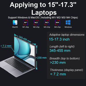 Extensor de Pantalla Triple para Portátil de 15.6 Pulgadas, Compatible con Portátiles de Gran Tamaño, Windows y Mac - Product Image 3