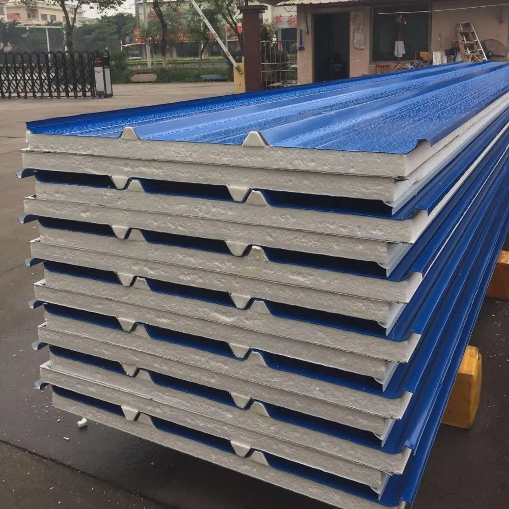 工場クイック供給Lightweight Prefab House Material Corrugated Metal 75ミリメートルEPS Roof Sandwich Panel