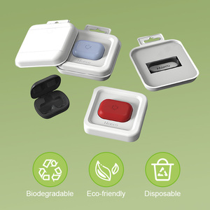 Sinh thái thân thiện bã mía ướt Báo Chí giấy đúc bột giấy khay bao bì phân hủy sinh học tai nghe bên trong hỗ trợ đúc bột giấy khay - Product Image 5