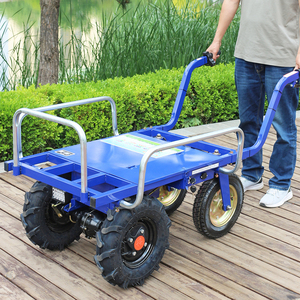 Chariot de transport agricole à 4 roues, brouette pour manutention domestique, agriculture, vergers, transport en pente, chariot DDSTC - Product Image 6
