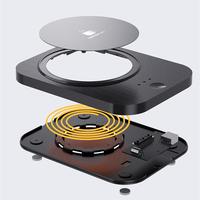 Chauffe-tasse électrique intelligent sans fil en céramique de porcelaine fine avec chargement USB, idéal pour la rentrée scolaire, avec cuillère