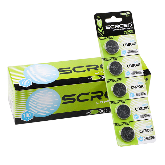 Factory Wholesale Price Watch Button Cell Lithium Battery 3v Cr 2016 Coin Cell Battery Cr2016 Lithium Battery
