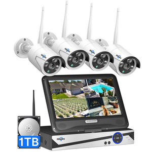 Moniteur d'écran Hiseeu 4MP WiFi extérieur avec audio, vision nocturne, système de caméra de sécurité domestique CCTV sans fil 8WK-10V-4HB613 - Product Image 1