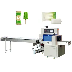 Biscuits Pillow Packing Machine Full Automatic Cake Cookies Chocolate Bar Pillow Packaging Machine