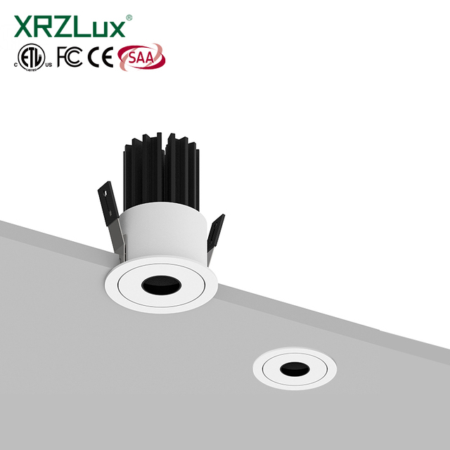 XRZLux 10W COB Dimmable Downlight Modern Style Recessed LED Spot Light Aluminum Anti-Glare Mini Spotlight CRI 90 50 Beam Angle