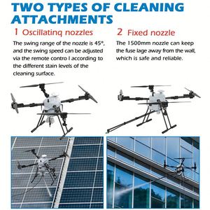 JIUSI D15R High Pressure <b>Washing</b> Building Facade Window Tethered Cleaning Drone Cleaning System - Product Image 3
