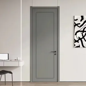 Porte écologique moderne en bois massif Yo Smart Mates, certifiée CE ISO, grain de bois à transfert thermique, pour villa, maison, hôtel - Product Image 5