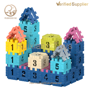 Ensemble de blocs en plastique ABS bricolage pour enfants jouet éducatif d'apprentissage STEM pour l'utilisation assemblée de la construction de l'alphabet <span class=keywords><strong>math</strong></span>ématique - Product Image 5