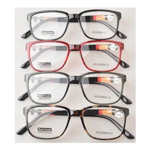 Stylish rectangular reading glasses spring hinge male and female readers glasses