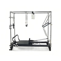 Liva Deluxe Système complet de Reformer Pilates en alliage d'aluminium, Commercial OEM, réglable, pour la stabilité du tronc et la correction de la posture en cliniques
