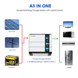 Hệ thống lưu trữ năng lượng mặt trời gia dụng pin Lithium Ion Lifepo4 48V 51.2V xếp chồng 20KW 40KW với biến tần tích hợp 12KVA 220V 230V tất cả trong một 48V - Product Image 3