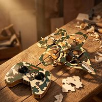 Kit de montage de drone en bois DIY DWI Dowellin, quadricoptère télécommandé à construire, blocs de construction STEM, quadricoptère à assembler
