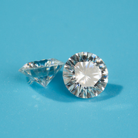 Pierres en vrac de moissanite blanche créée en laboratoire Goldleaf GRA, taille ronde, couleur VVS DEF GH, 3-10 mm, prix usine