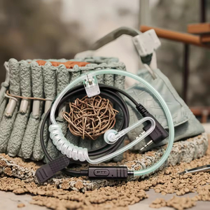 Auriculares Intrauditivos con Cable Personalizados BinQi, Interfaz de 3.5 mm, Micrófono, Auriculares para <span class=keywords><strong>Radio</strong></span> Bidireccional, Walkie Talkie, Música, ANC, IPX5 - Product Image 6