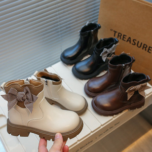 <span class=keywords><strong>Stivaletti</strong></span> da <span class=keywords><strong>Bambina</strong></span> con Fodera in Pile e Suola in <span class=keywords><strong>Gomma</strong></span>, Nuova Collezione Autunno/Inverno 2025, Stile Alla Moda e Versatile - Product Image 1