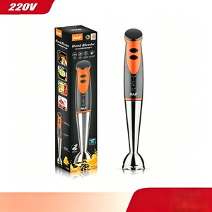 Batidora de Mano Eléctrica de 800W, Procesador de Alimentos de Inmersión, 4 Cuchillas, Carcasa de Acero Inoxidable, Plástico, 3 Velocidades Variables, Fácil de Limpiar - Product Image 4