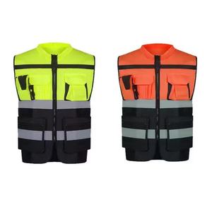 Men's ANSI Class 2 Safety Vest with Heavy Duty Stitching Phone Pocket Customizable Logo Construction Pockets for Surveyor - Product Image 6
