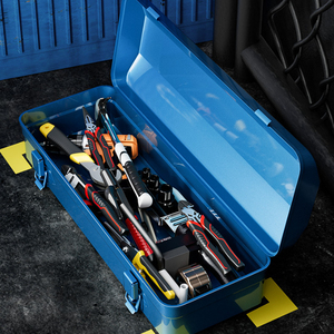 Kim loại cầm tay đa chức năng phần cứng hộp công cụ Nhà Xe Lưu trữ Hộp sửa chữa hơi nước - Product Image 3