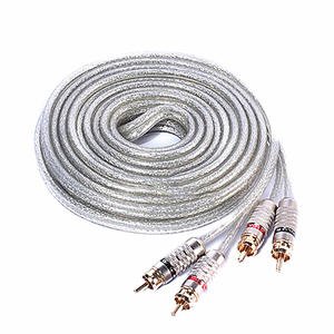 <span class=keywords><strong>Cable</strong></span> <span class=keywords><strong>de</strong></span> cobre completo para coche. Red tejida blanca. <span class=keywords><strong>Cable</strong></span> <span class=keywords><strong>de</strong></span> señal para modificación <span class=keywords><strong>de</strong></span> <span class=keywords><strong>amplificador</strong></span> <span class=keywords><strong>de</strong></span> subwoofer <span class=keywords><strong>de</strong></span> coche. RCA-213 4,5 M - Product Image 5
