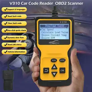 Penganalisa mesin, pembaca kode mobil pemindai OBD kabel Tester OBD2 untuk mobil pemindai obd2 2023