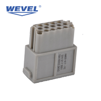 Connecteur industriel robuste à canaux chauds, prise et boîtier d'insertion rectangulaires étanches IP65 pour l'aviation, diverses configurations de broches