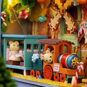 Nouvelle Cabane en Bois DIY : Théâtre Miroir des Rêves, Maison Modèle à Assembler Faite à la Main – Cadeau Créatif pour Anniversaire Féminin - Product Image 4