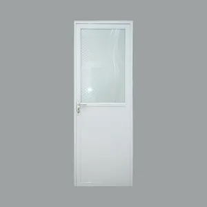 Cửa Phòng Tắm Upvc Thiết Kế Mới Nhựa Với Thiết Kế Thanh Lịch Kính Swing Nội Thất Cửa Hiện Đại