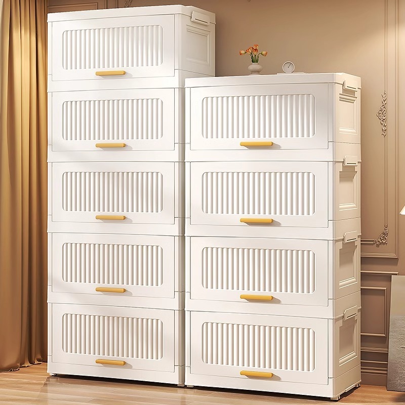 Lid Flip Over Folding Storage Cabinet
