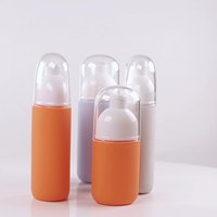 50ml 80ml Cylindrique HDPE Bouteille Cosmétique avec Pompe Pulvérisateur Sérigraphie Visage Cheveux Fine Brume Vaporisateur Bouteilles