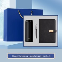Ensemble de carnet de notes en cuir PU A5 haut de gamme personnalisé avec fermeture magnétique, ensemble cadeau d'entreprise pour le bureau, ensemble cadeau avec stylo et tasse thermique