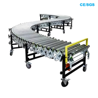 Mesa Rodante de Carga para Camiones, Ajustable, Expandible, Manual, de Poliuretano y Acero, para Cartones y Paquetes