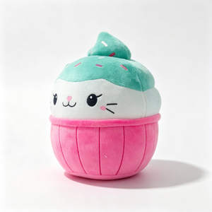 Customized Pink cupcake <b>cat</b> <b>plush</b> with mint frosting,<b>Cat</b> <b>plush</b> with sprinkled frosting,Round cupcake <b>cat</b> stuffed animal - Product Image 2