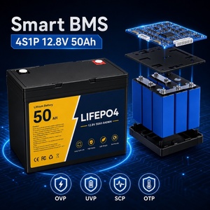 Batterie solaire à décharge profonde 12,8 V 50 Ah LiFePO4 au lithium pour système d'énergie solaire et stockage d'énergie - Product Image 2