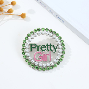 Broche de Aleación con Pedrería, Simple y Elegante, Accesorio de Ropa para Chicas Bonitas y Populares - Product Image 4