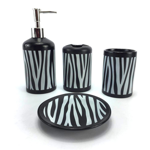 Juego de <span class=keywords><strong>Accesorios</strong></span> de <span class=keywords><strong>Baño</strong></span> Modernos de Cerámica Blancos Lisos al por Mayor y a Bajo Precio - Product Image 4