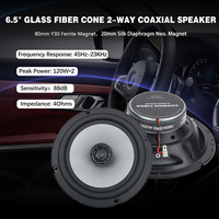 Zeming Profesyonel araba koaksiyel hoparlörleri 6.5" 120W Hi-Fi Ses, araba ses yalıtım matı üretimi için Toptan Fabrika