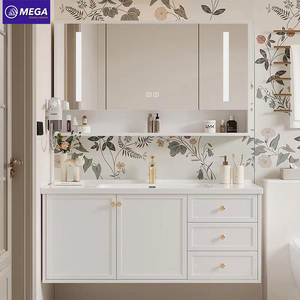 <span class=keywords><strong>Mueble</strong></span> <span class=keywords><strong>de</strong></span> <span class=keywords><strong>Baño</strong></span> Flotante Moderno <span class=keywords><strong>de</strong></span> Pared, Resistente a la Humedad, <span class=keywords><strong>de</strong></span> Madera, para Proyectos <span class=keywords><strong>de</strong></span> Hoteles y Apartamentos, Venta al Por Mayor, Fabricación OEM/ODM - Product Image 1